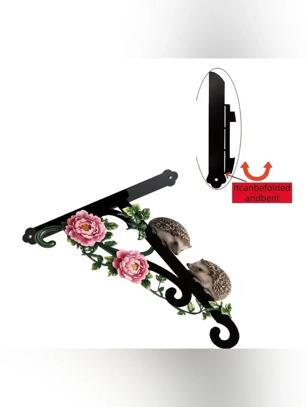 Decorative Hedgehog Wall Hook And Bracket